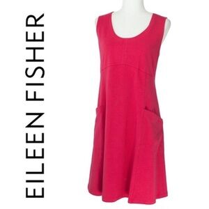 Eileen Fisher Organic Cotton Pink Dress Size L